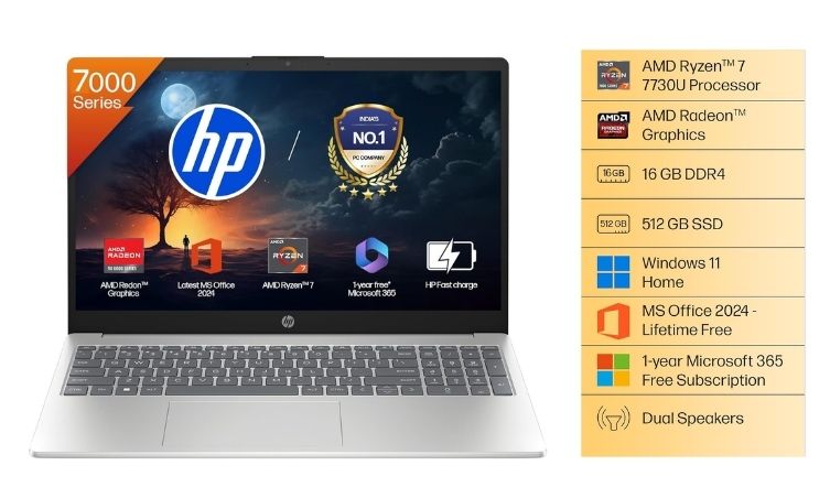 HP 15 Ryzen 7 laptop