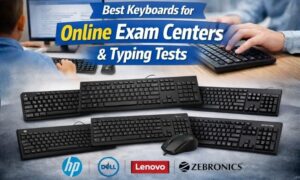 typing exam keyboards